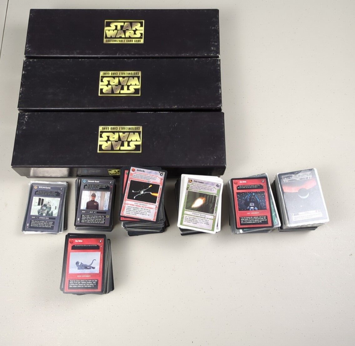 star wars customizable card game rare cards Star Wars Cardlists