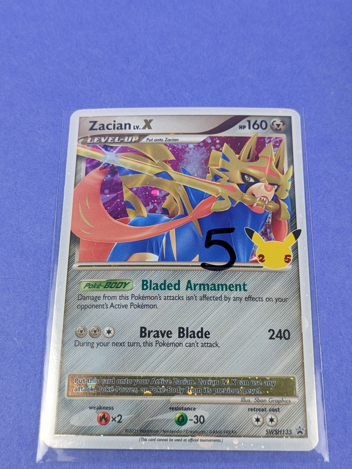 Zacian LV. X - SWSH135 - Promo Holo Sword & Shield Promos - Pokemon - LP