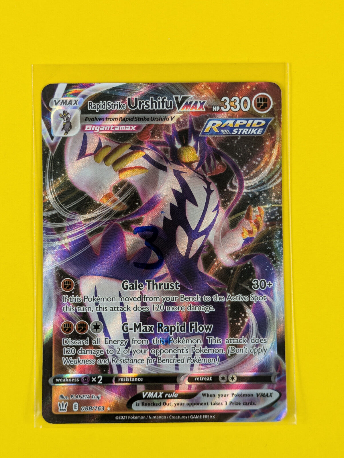 Rapid Strike Urshifu VMAX - 088/163 - Ultra Rare Battle Styles - Pokemon - NM