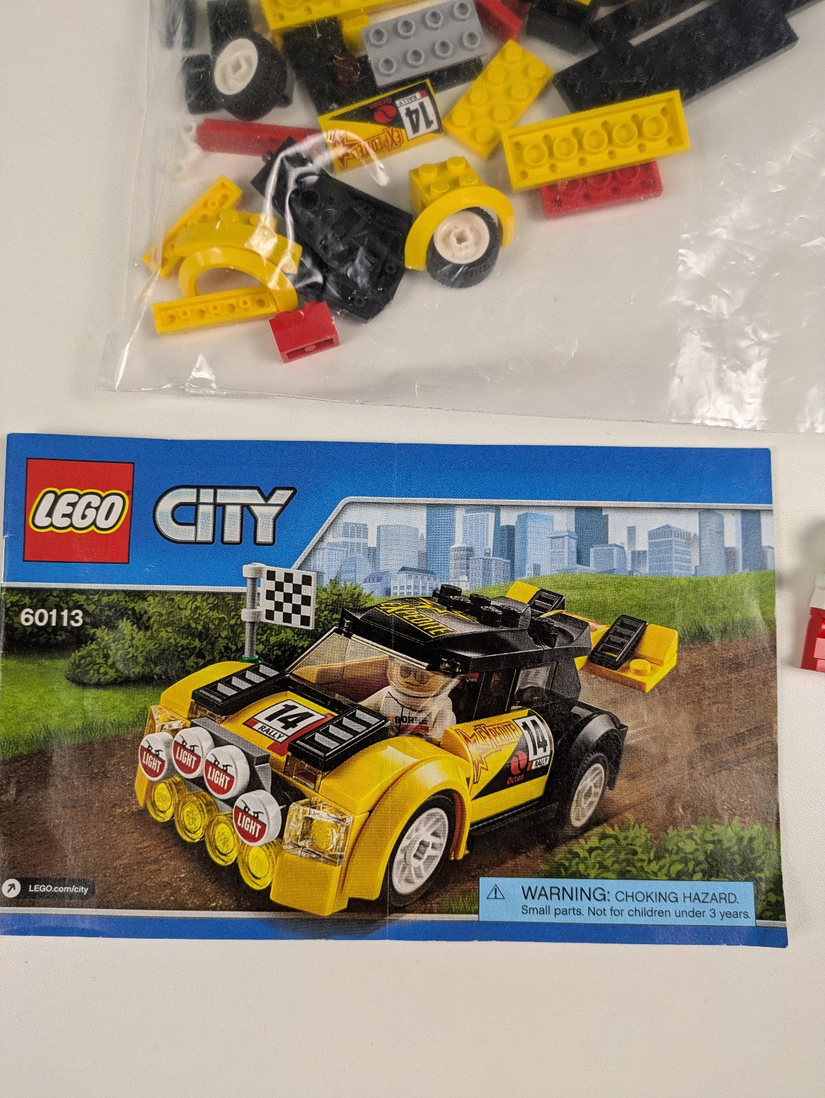 Lego Town: City: Race: Rally Car Set 60113 - w/ Instructions
