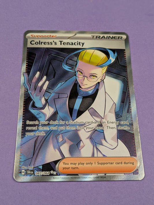 Colress's Tenacity - 087/064 - Ultra Rare Holo Shrouded Fable - Pokemon - NM