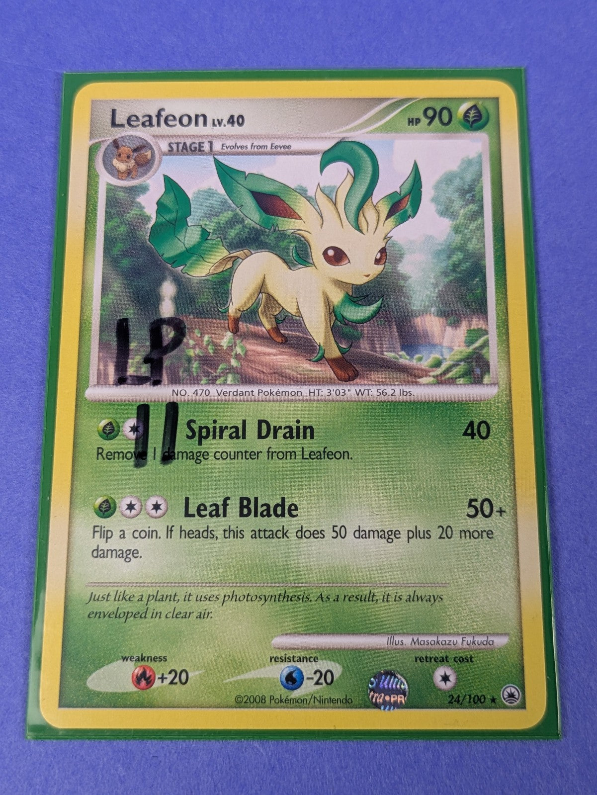 Leafeon - 24/100 - Rare Majestic Dawn - Pokemon Card - LP