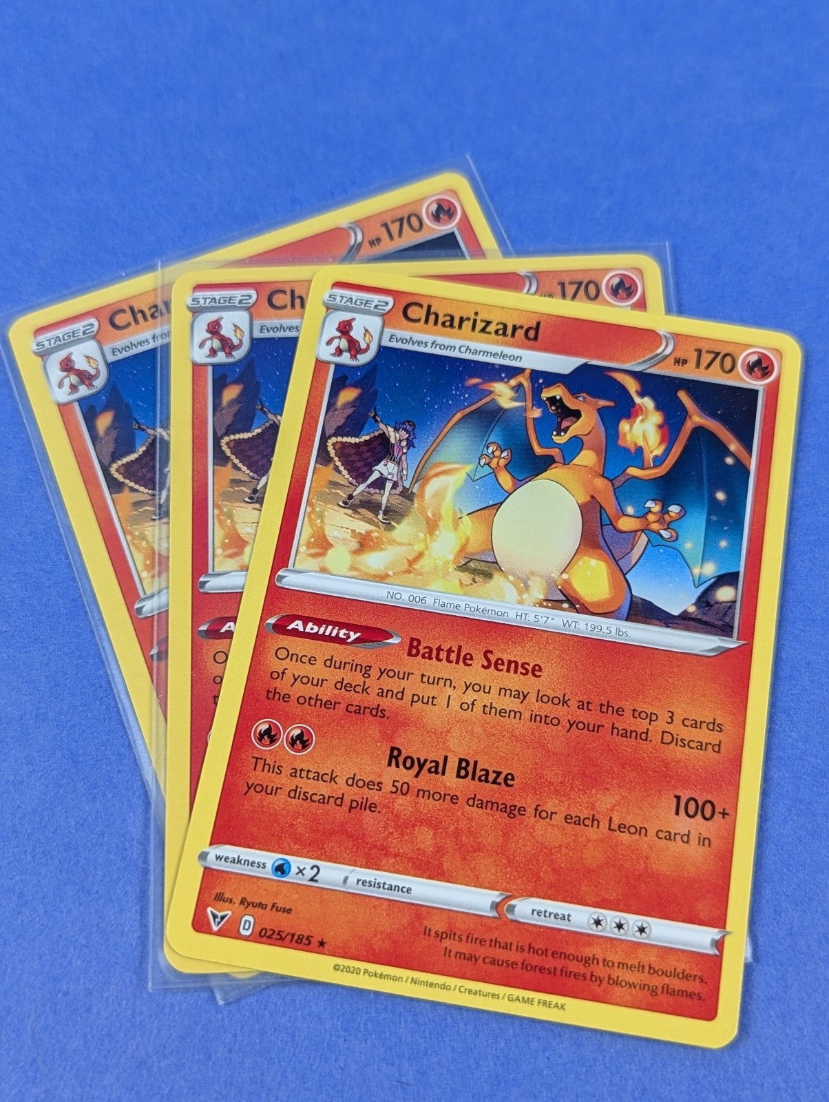 Charizard - 025/185 - Rare Vivid Voltage - Pokemon Card - NM