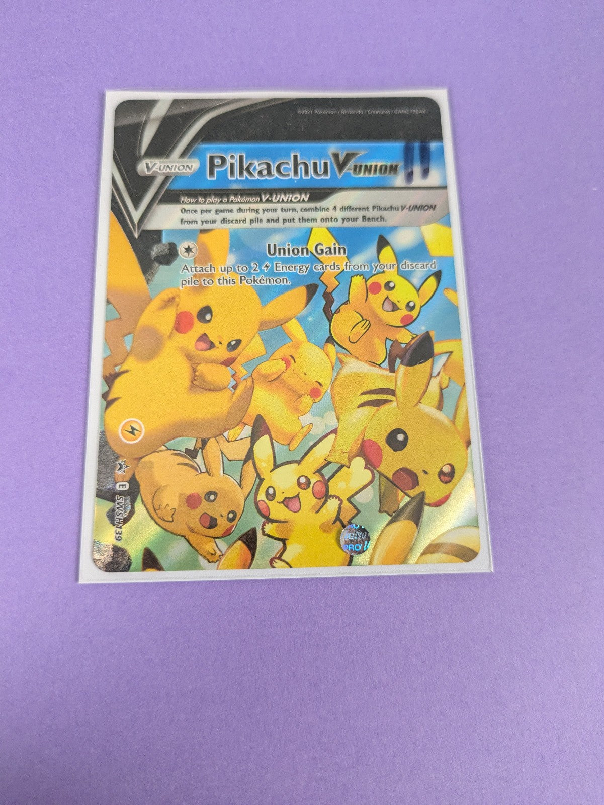 Pikachu V-UNION - SWSH139 - Promo Sword & Shield Promos - Pokemon Card - NM