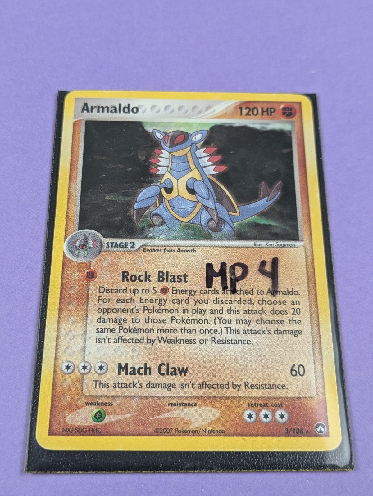 Armaldo - 3/108 - Rare Power Keepers - Pokemon Card - MP