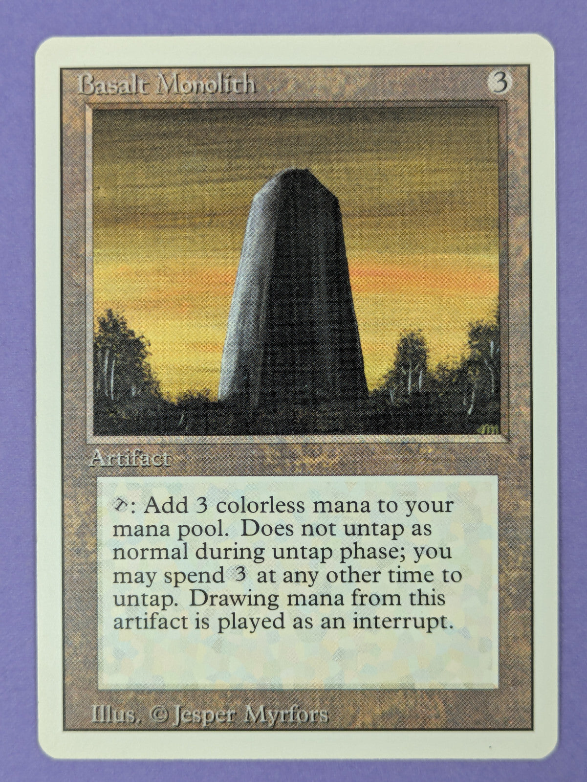 MTG Magic The Gathering: Revised Edition: Basalt Monolith Uncommon - MP