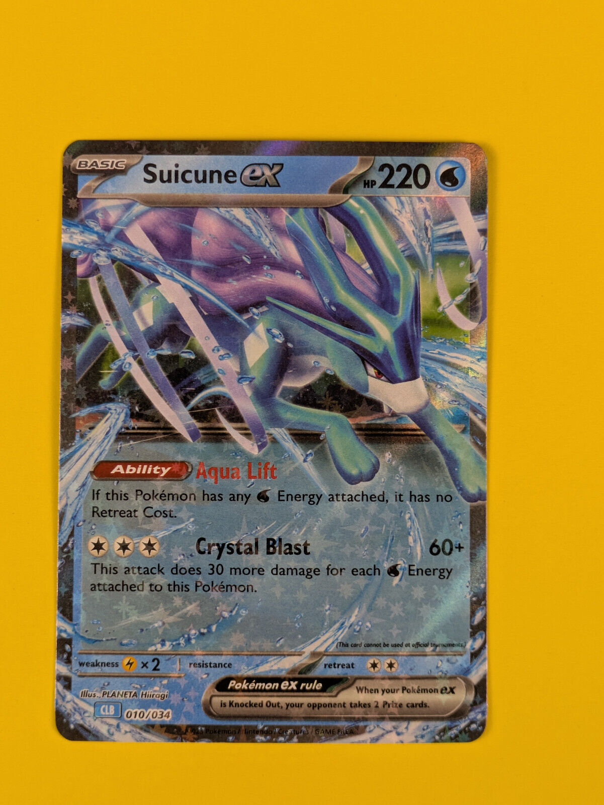 Suicune ex - 010/034 - CLB Pokémon TCG Classic - Blastoise - Pokemon - NM