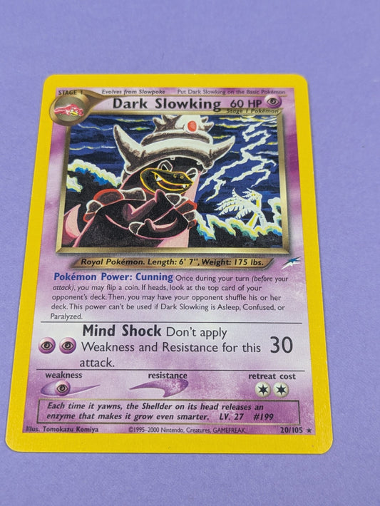 Dark Slowking - 20/105 - Rare Neo Destiny - Pokemon Card - LP