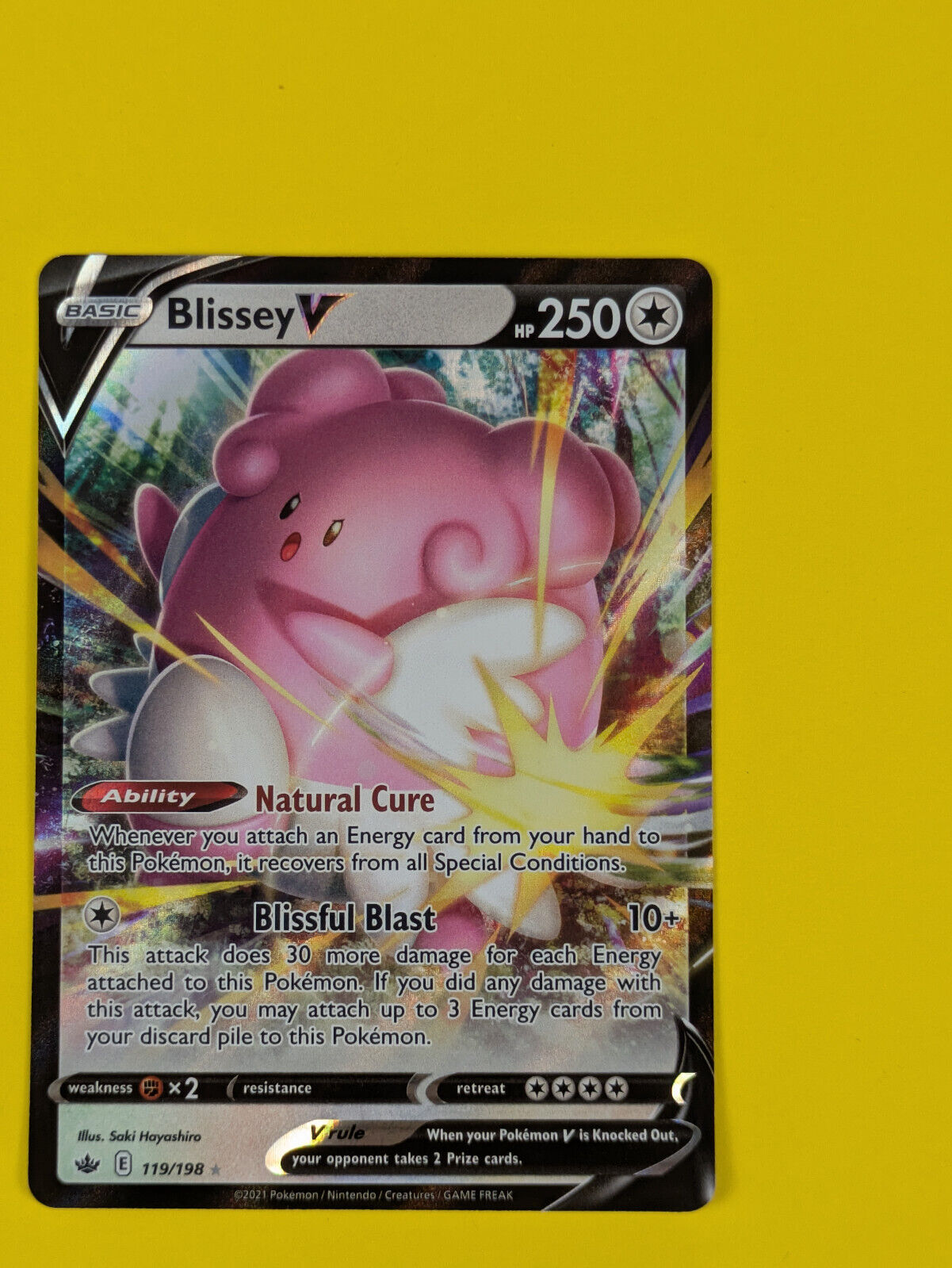 Blissey V - 119/198 - Ultra Rare Chilling Reign - Pokemon Card - NM