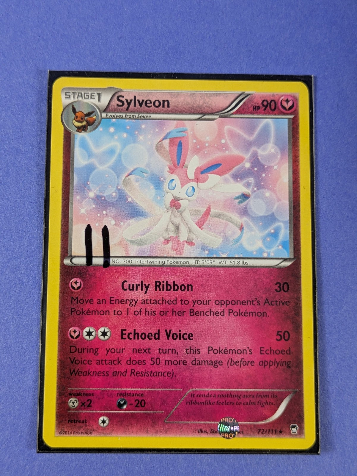Sylveon - 72/111 - Rare Furious Fists - Pokemon Card - LP