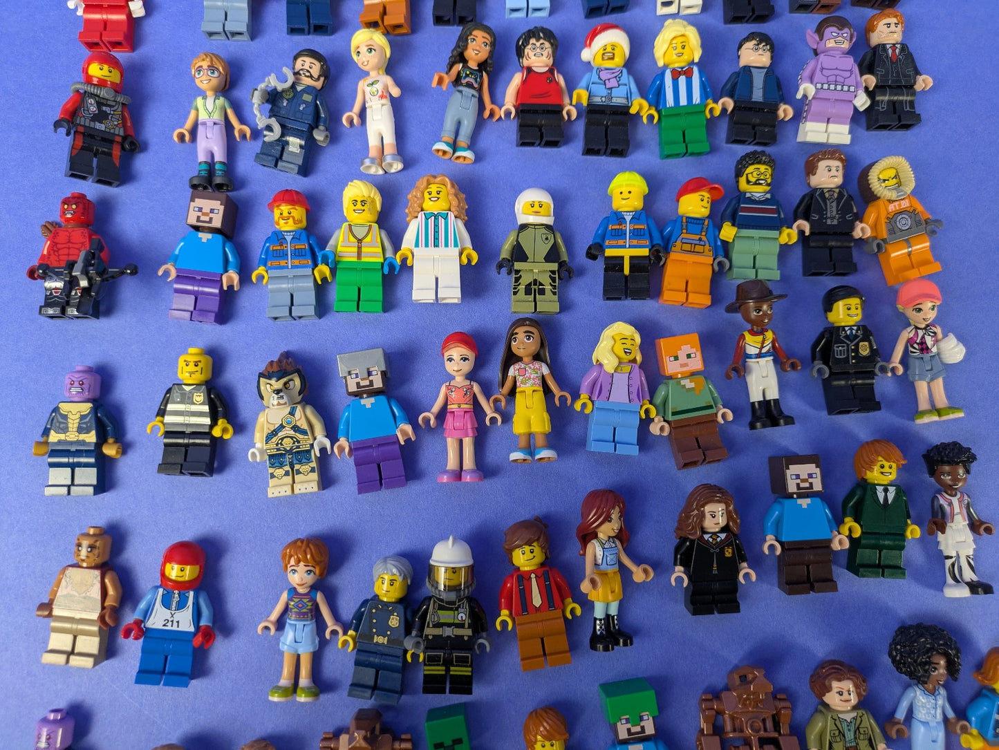 Lego Bundle Set: 100+ Random Minifigures Super Heroes, Minecraft, Harry Potter