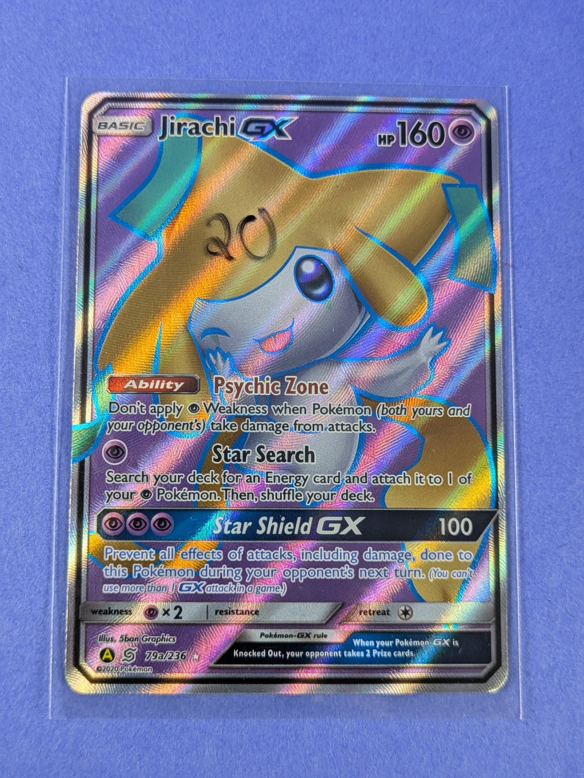 Jirachi GX - 79a/236 - Alternate Art Holo Promo Unified Minds - Pokemon - NM