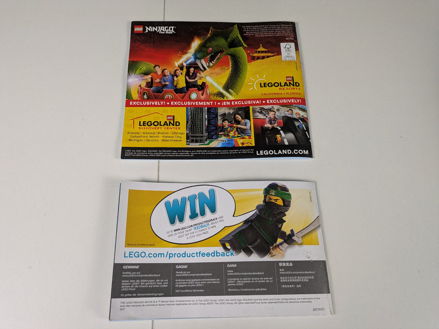 Lego The LEGO NINJAGO Movie: Green Ninja Mech Dragon Set 70612 - w/ Instructions