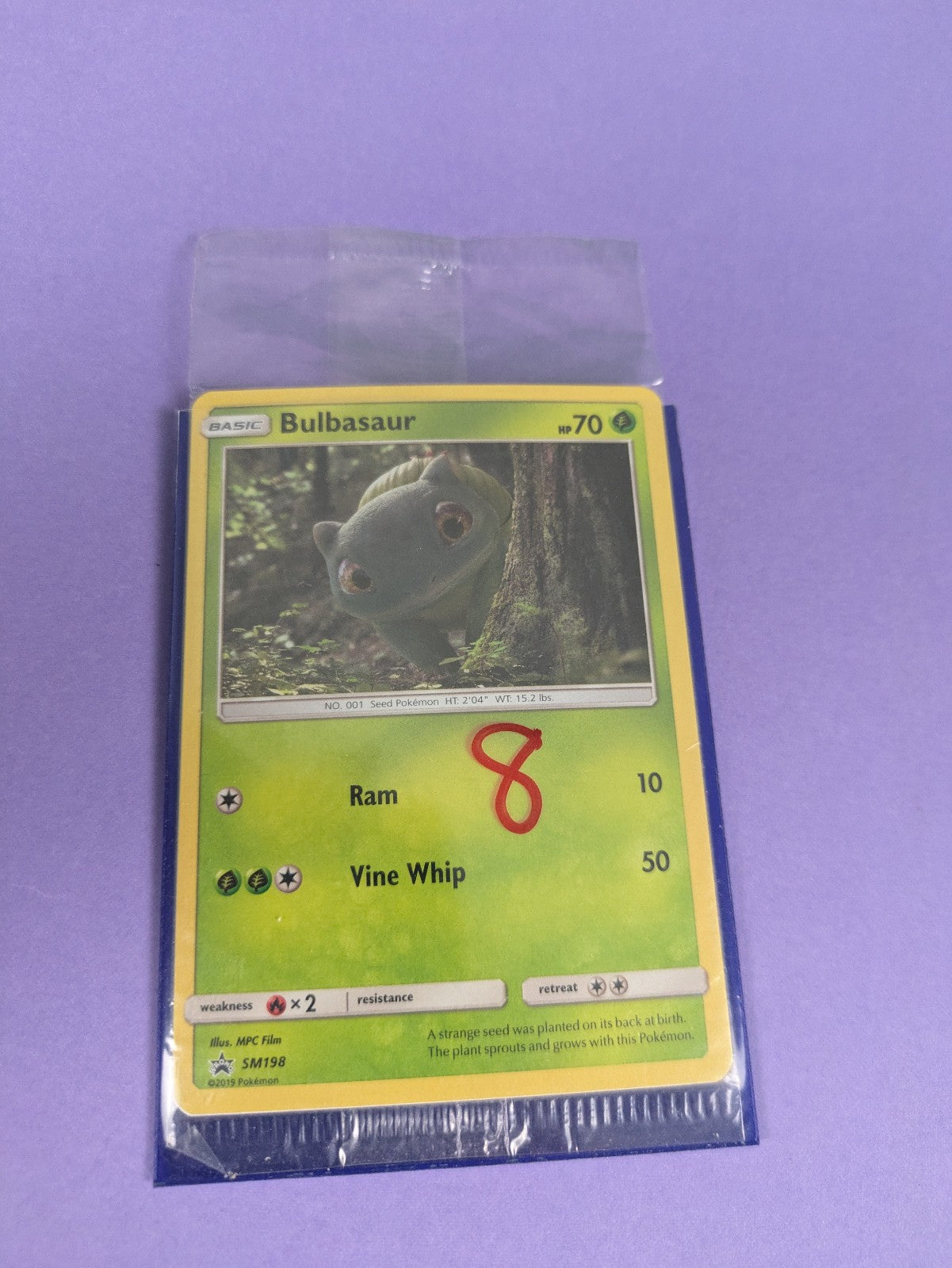 Bulbasaur - SM198 - Holo Promo Sun & Moon Promos - Pokemon Card - NM