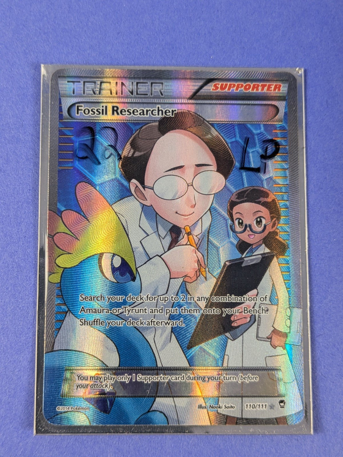 Fossil Researcher - 110/111 - Full Art Ultra Rare Furious Fists - Pokemon - LP