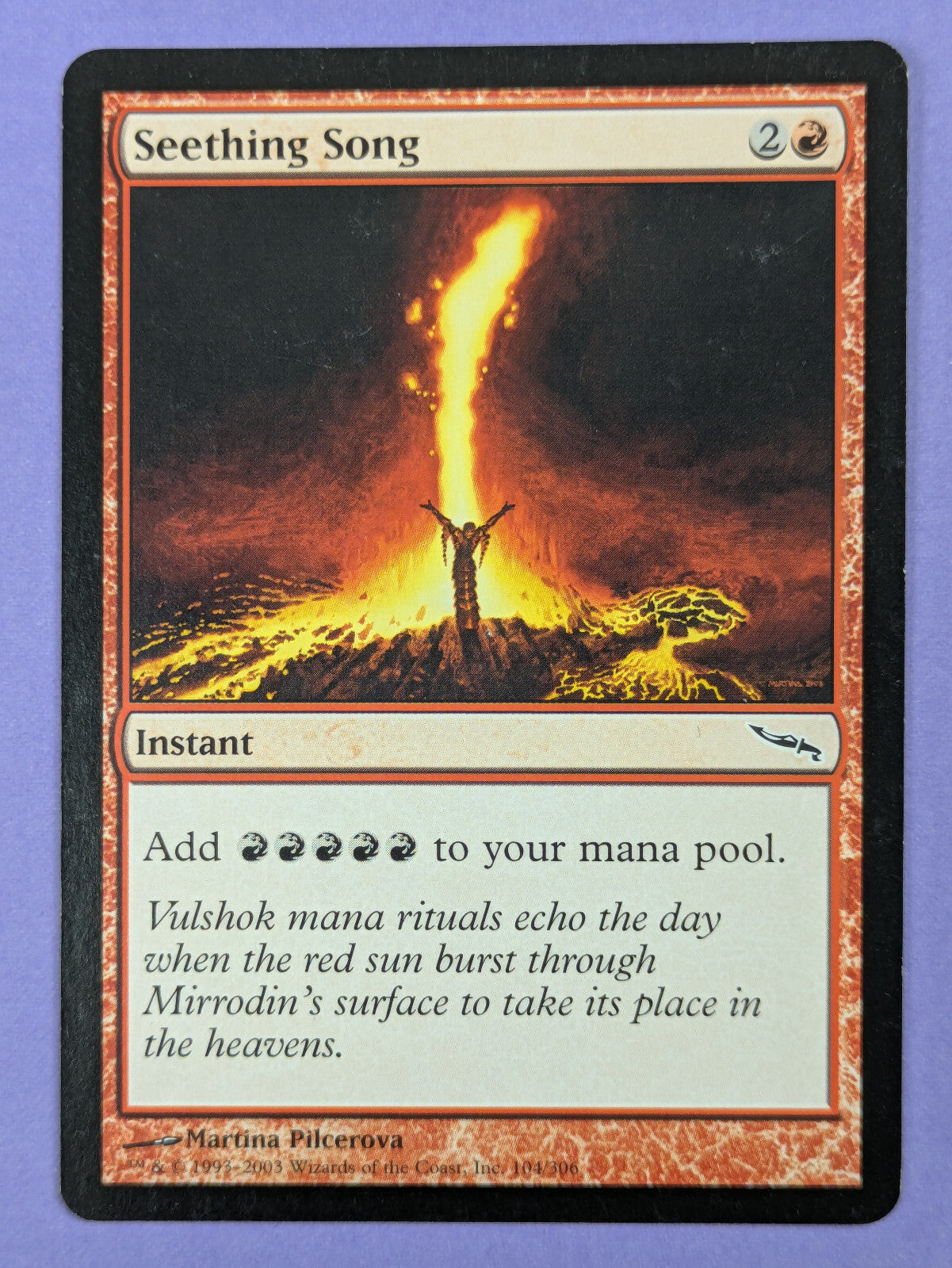 MTG Magic The Gathering: Mirrodin: Seething Song #104/306 Common - LP