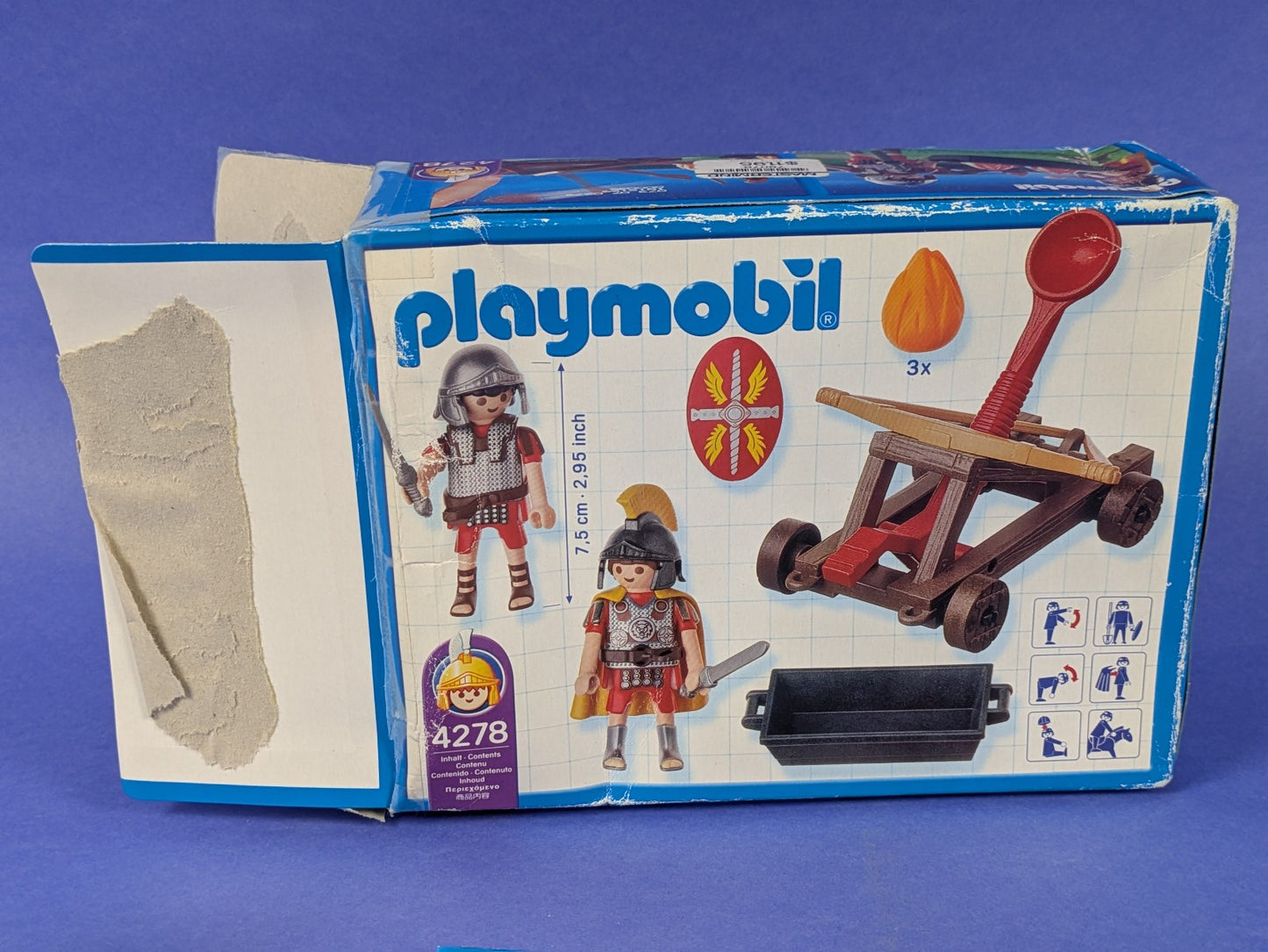 PLAYMOBIL Roman Fire Set 4278 Complete Set