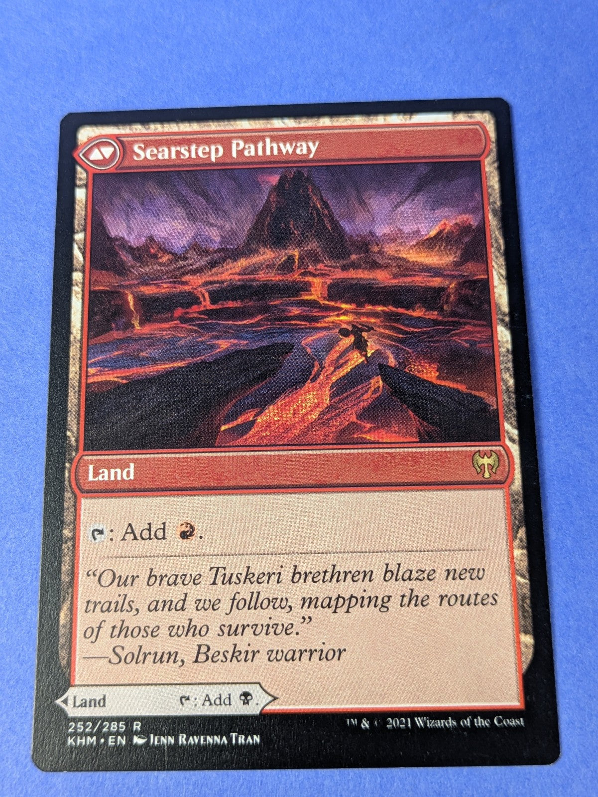 MTG Magic: Kaldheim: Blightstep Pathway / Searstep Pathway #252/285 Rare - NM
