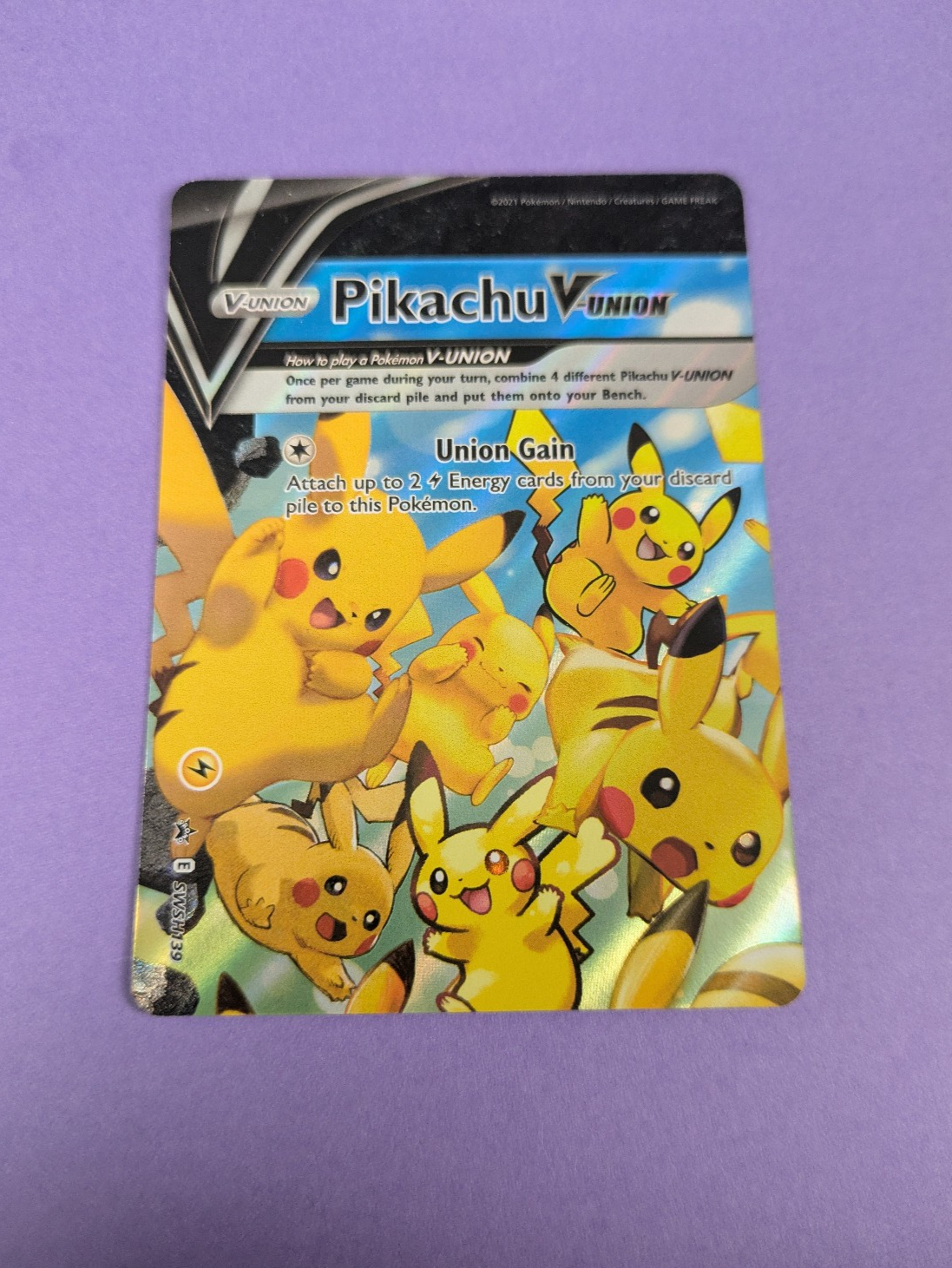 Pikachu V-UNION - SWSH139 - Promo Sword & Shield Promos - Pokemon Card - NM