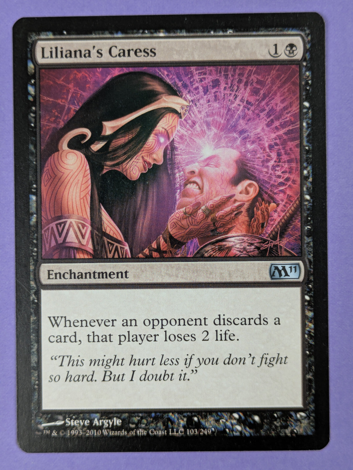 MTG Magic The Gathering: Magic 2011: Liliana's Caress #103/249 Uncommon - NM