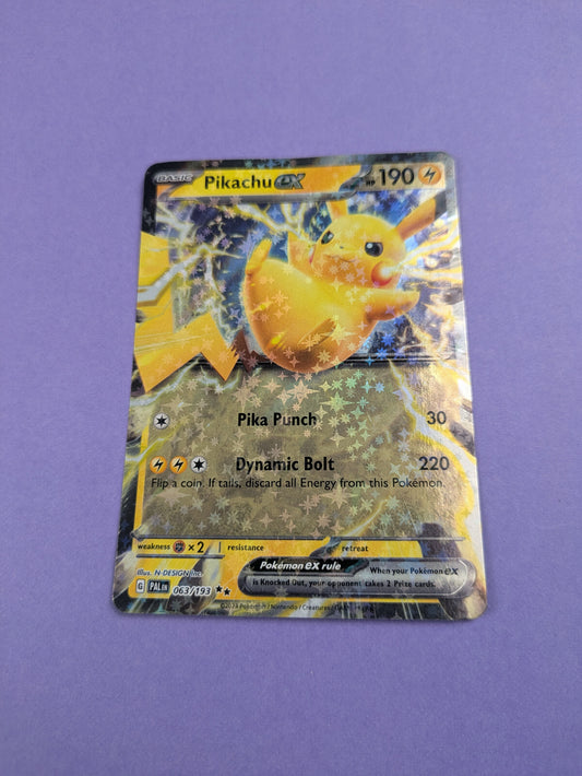 Pikachu ex -063/193-Double Rare Scarlet & Violet: Paldea Evolved-Pokemon Card-NM