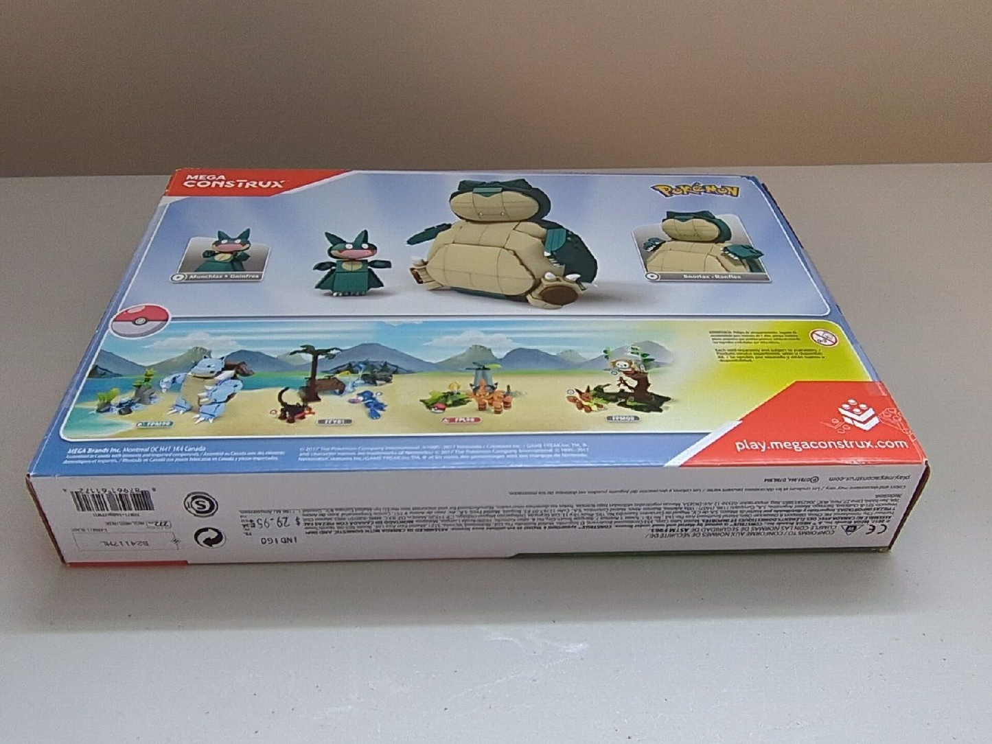 Mega Construx Pokemon Snorlax & Munchlax Set FPM11 272 pcs Complete