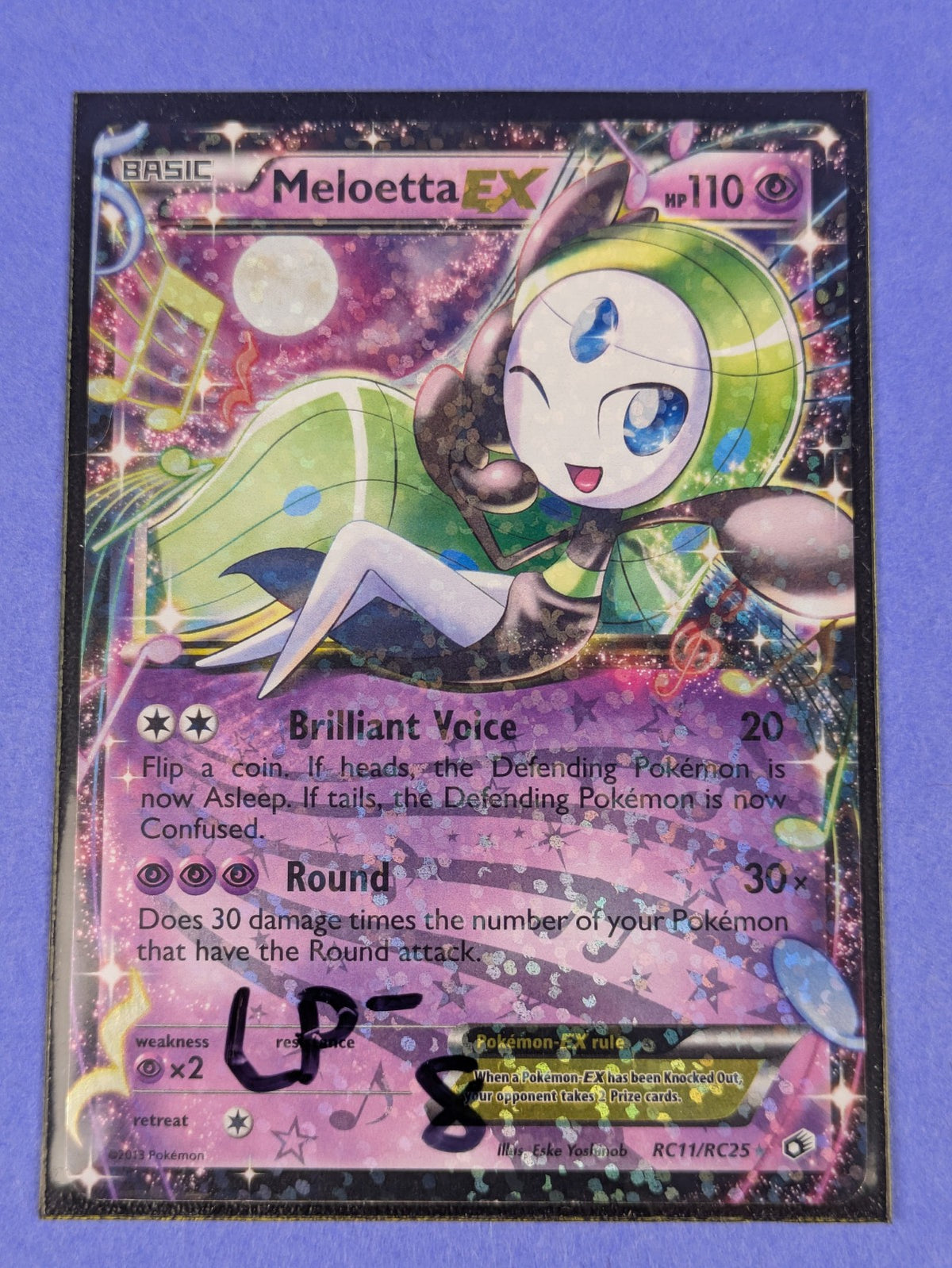 Meloetta EX - RC11/RC25 - Ultra Rare Holo Legendary Treasures - Pokemon - LP