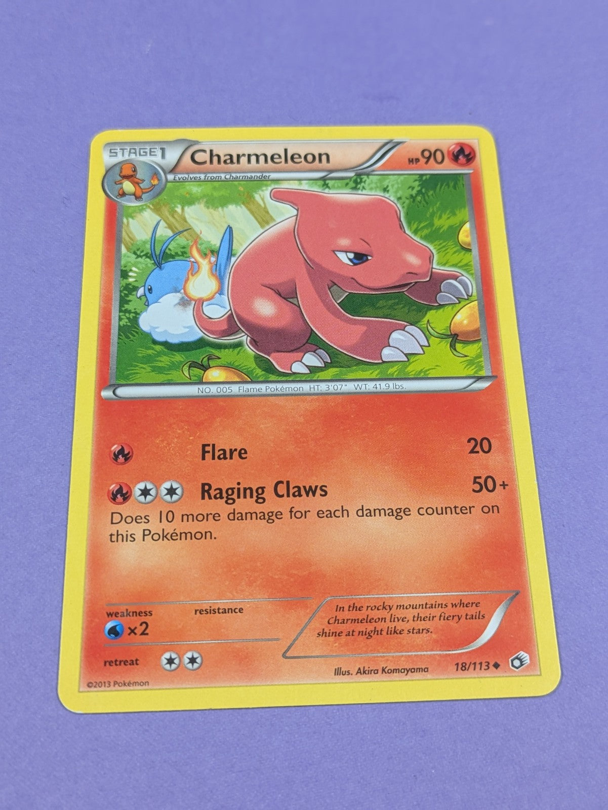 Charmeleon - 18/113 - Uncommon Legendary Treasures - Pokemon Card - LP