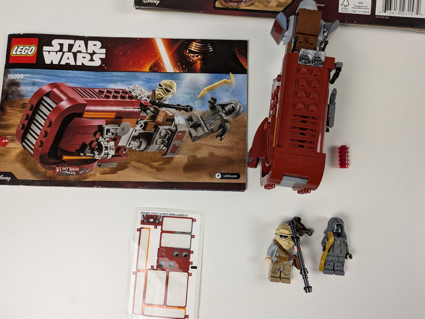Lego Star Wars: Episode 7: Rey's Speeder Set 75099 - Complete Set
