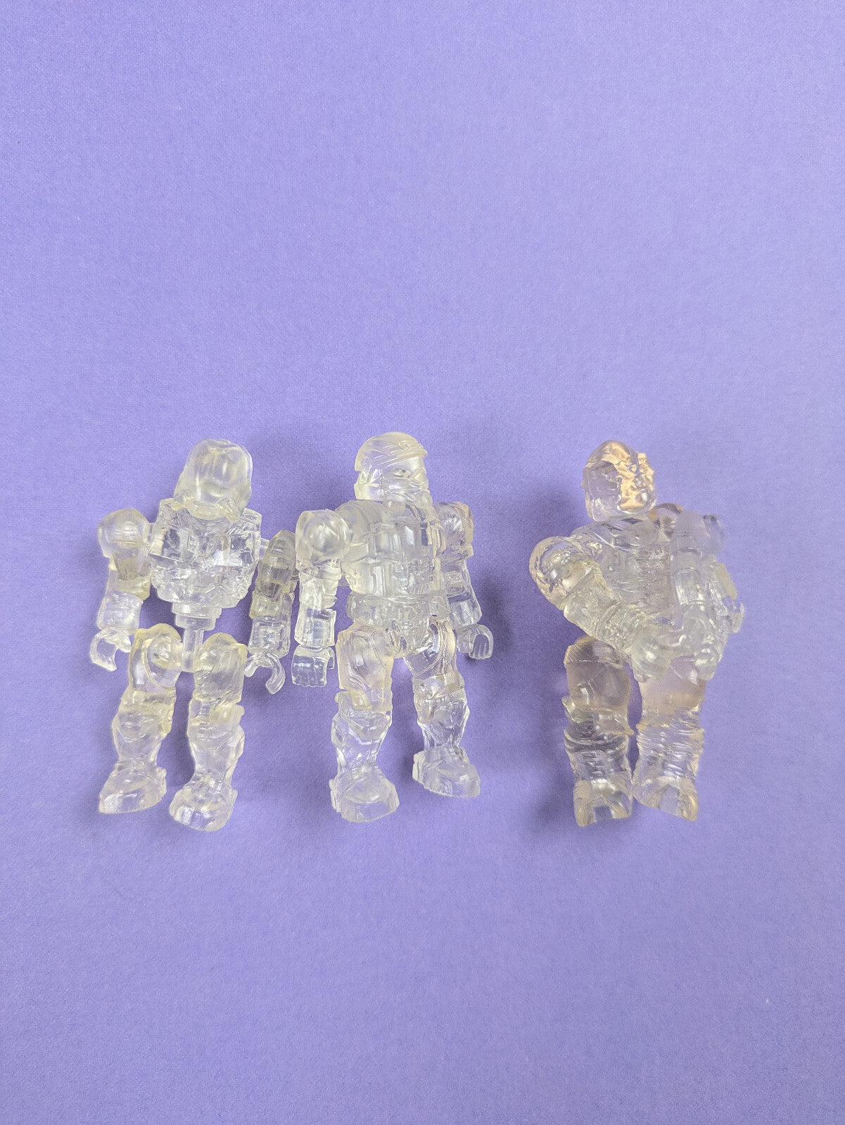 HALO Mega Bloks Construx UNSC Active Camo Translucent Bundle (3X)