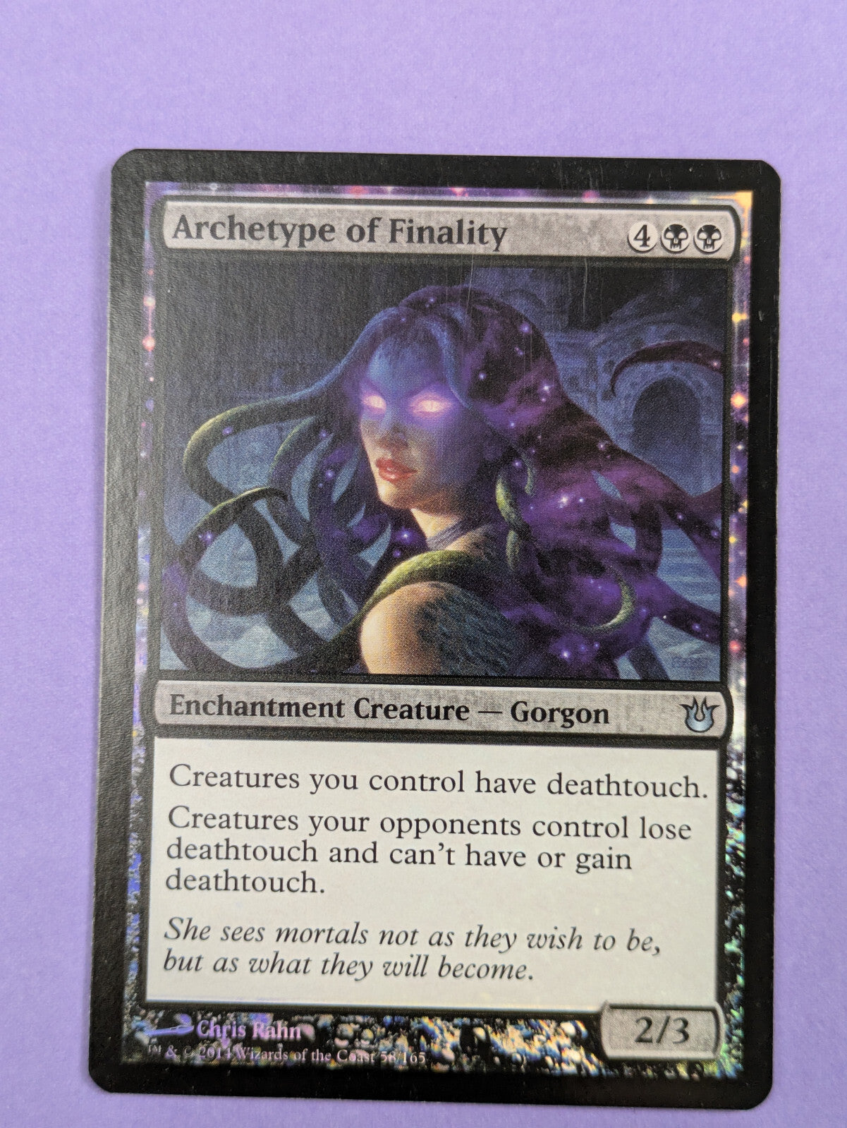 MTG Magic: Born of the Gods: Archetype of Finality Foil Rare #58/165 - NM