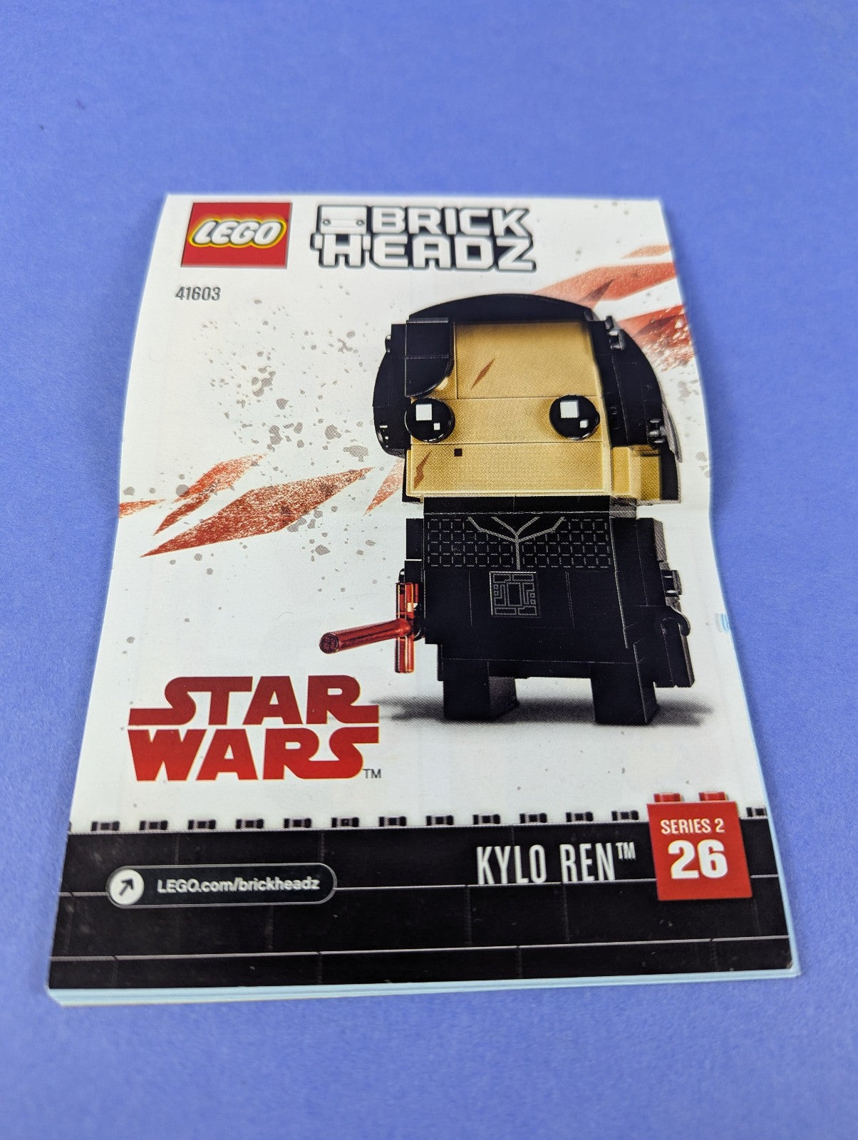 LEGO BrickHeadz Star Wars Kylo Ren 41603 Complete Set Pre-Owned