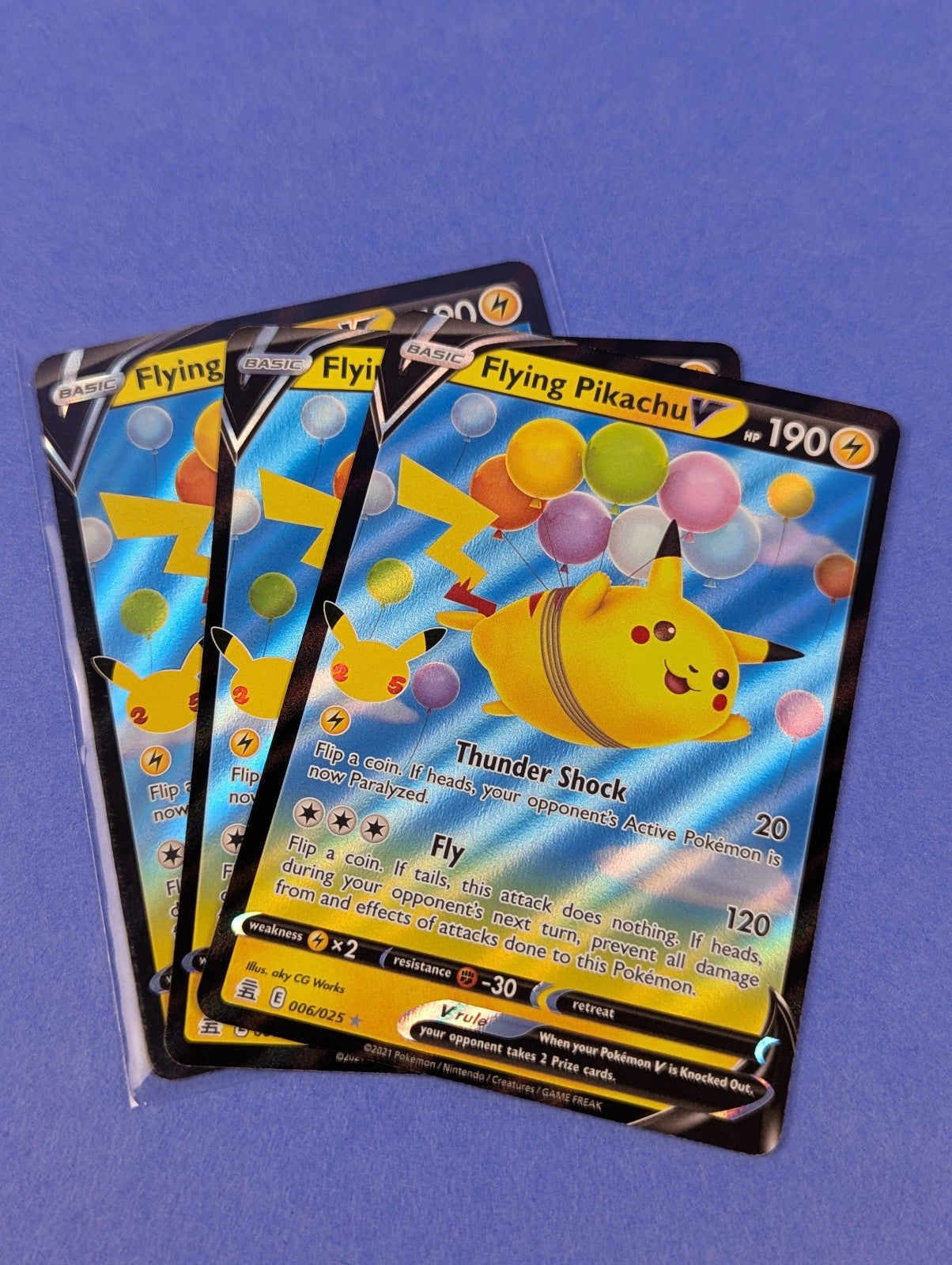 Flying Pikachu V - 006/025 - Ultra Rare Holo Celebrations - Pokemon - NM