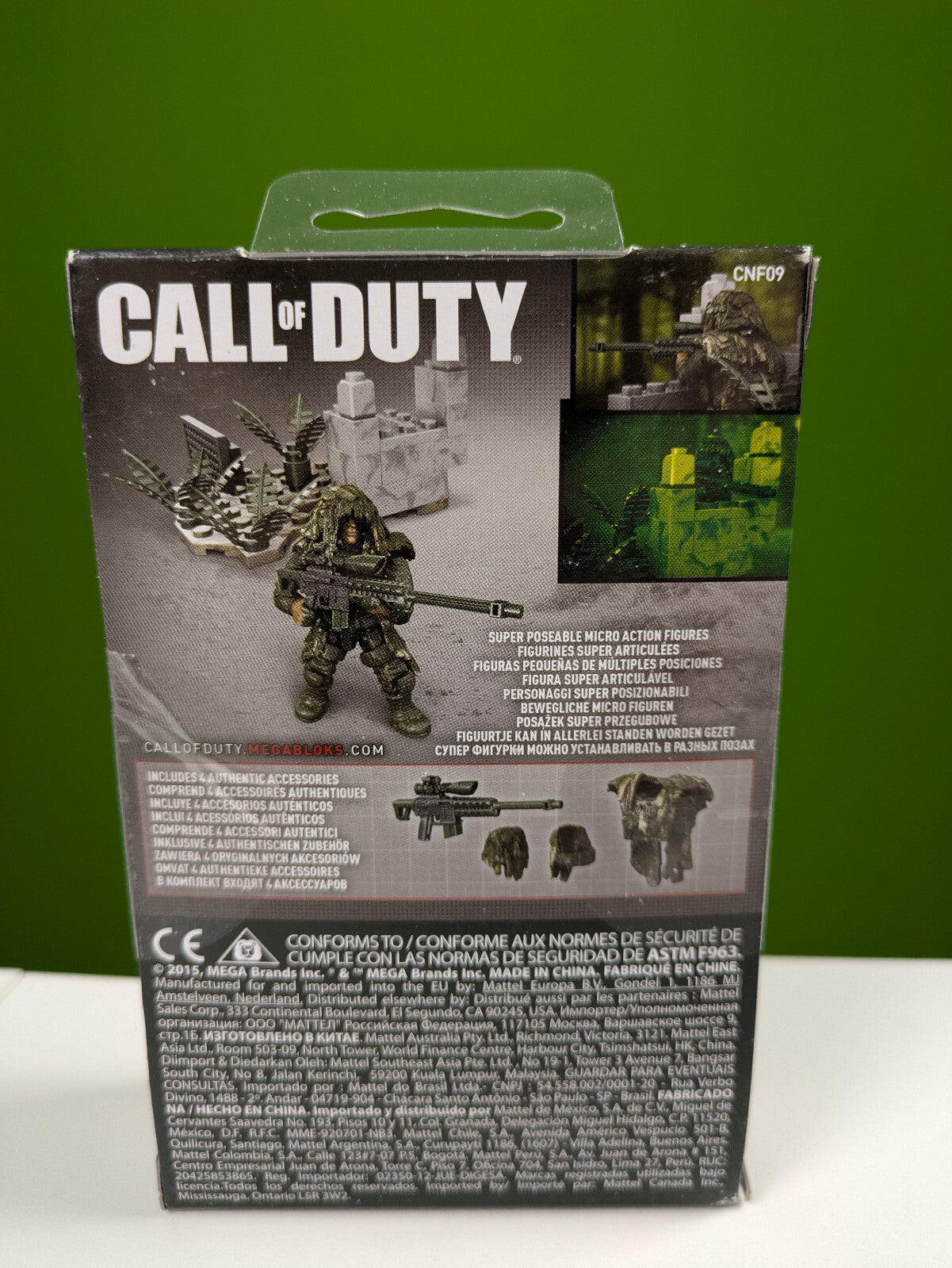 Mega Construx Call Of Duty Ghillie Suit Sniper CNF09 - 42pcs Brand New