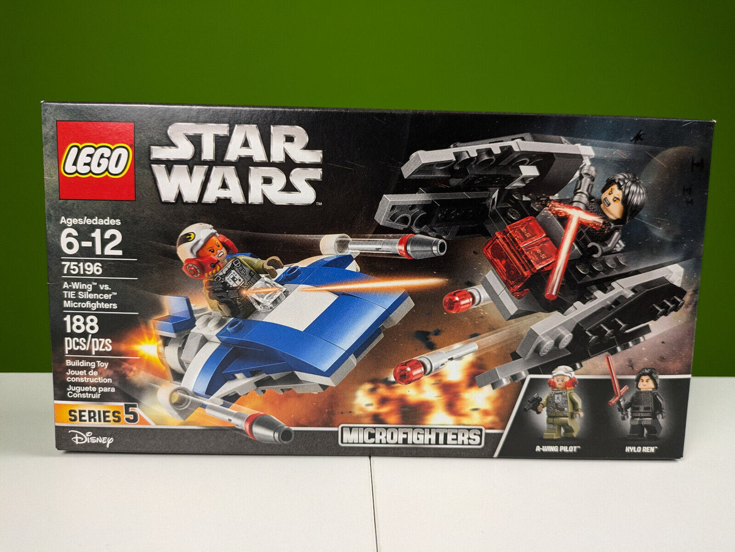 Lego Star Wars: A-Wing vs. TIE Silencer Microfighters Set 75196 BRAND NEW!