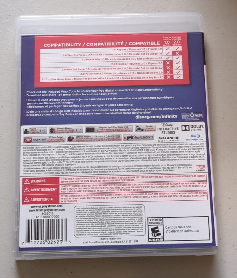Disney Infinity 2.0 Edition (Sony Playstation 3, 2014) PS3 CIB