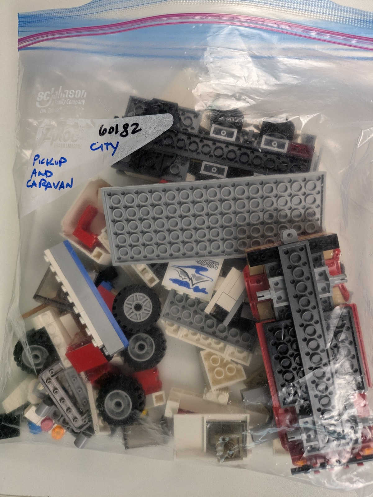 Lego Town: City: Recreation: Pickup & Caravan Set 60182 - w/ Instructions
