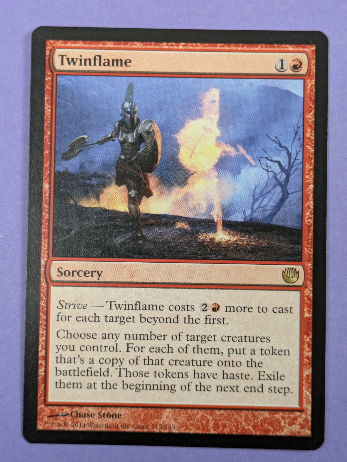 MTG Magic The Gathering: Journey into Nyx: Twinflame Rare #115/165 - NM