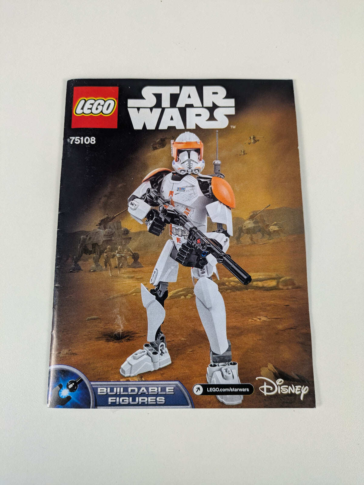 Lego Star Wars: Buildable Figures: Clone Commander Cody Set 75108 - Instructions