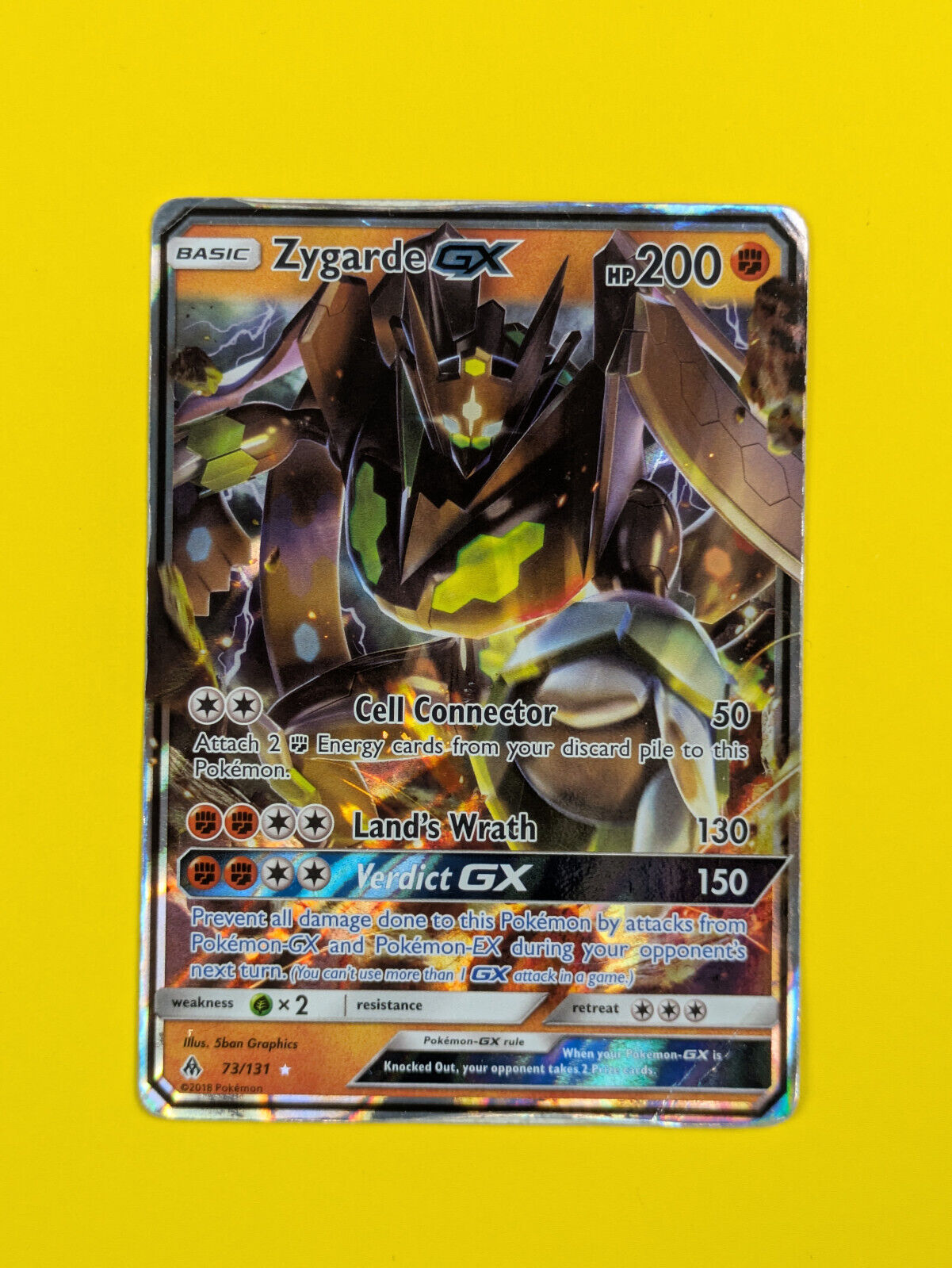 Zygarde GX - 73/131 - Ultra Rare Forbidden Light - Pokemon Card - MP Zygarde GX - 73/131 - Ultra Rare Forbidden Light - Pokemon Card - MP