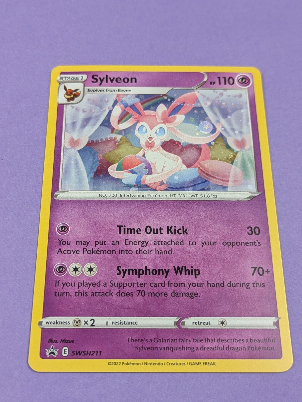 Sylveon - SWSH211 - Promo Holo Sword & Shield Promos - Pokemon Card - NM
