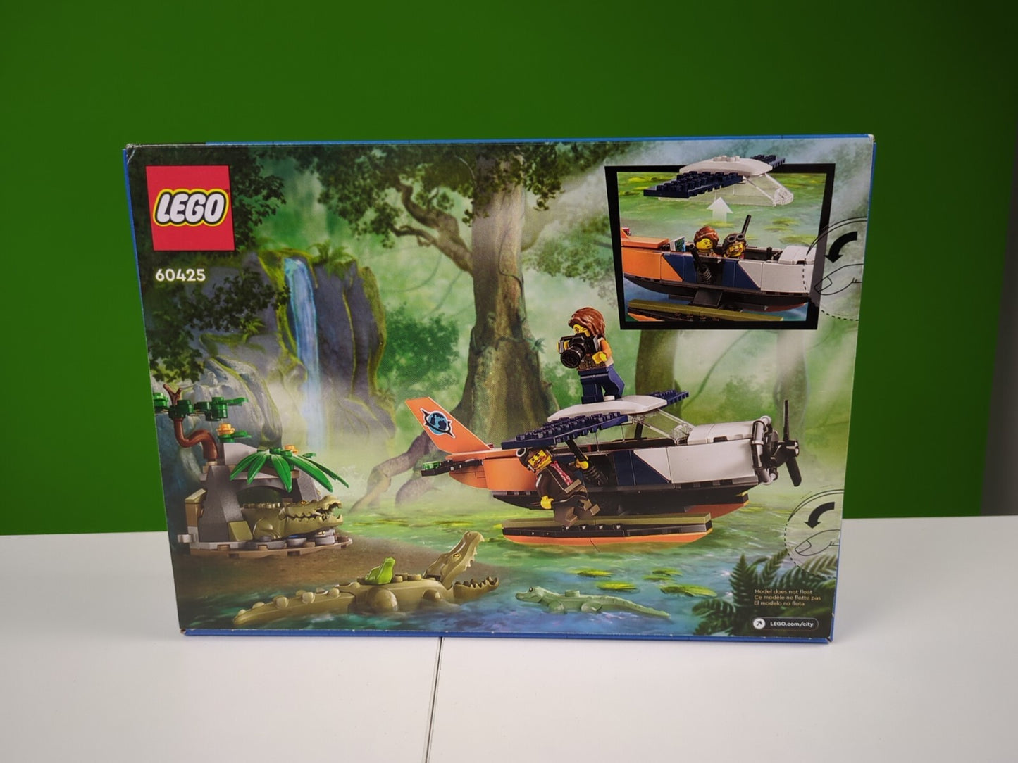 Lego Town: City: Jungle: Jungle Explorer Water Plane Set 60425 - BRAND NEW!