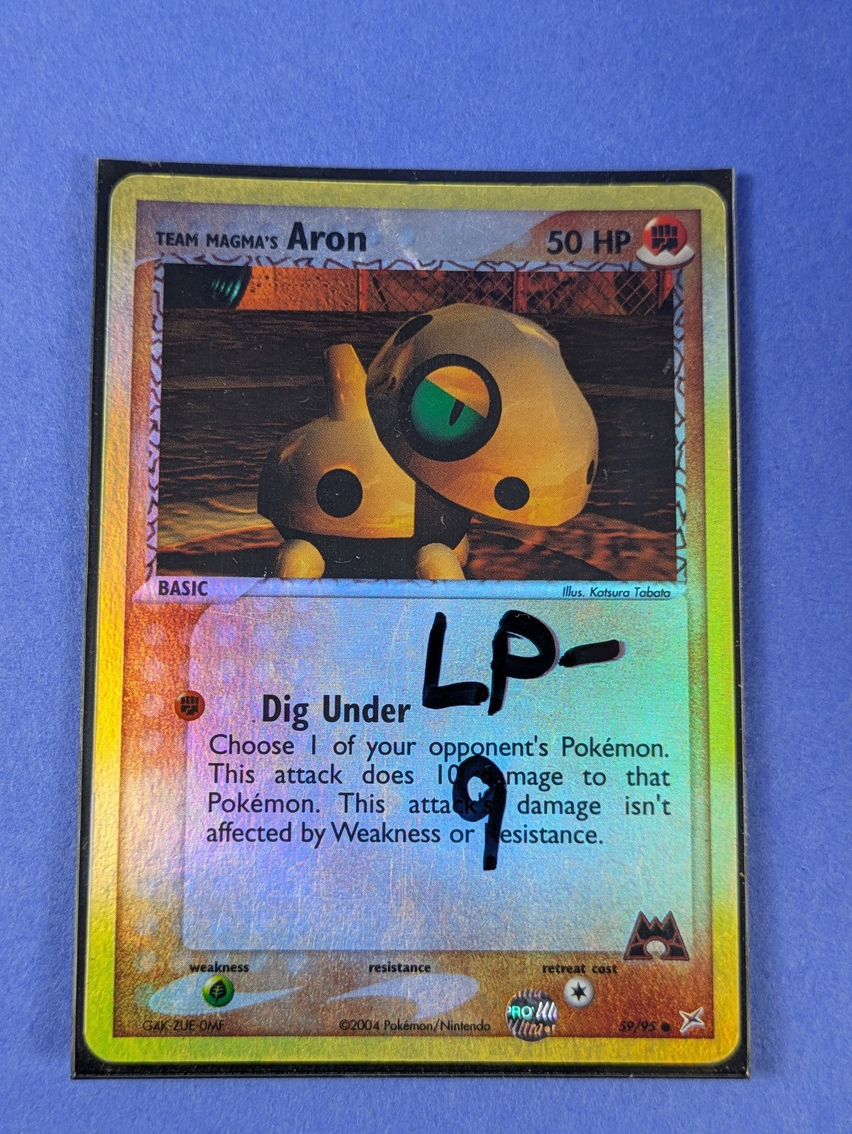 Team Magma's Aron - 59/95 - Common Reverse Holo - Pokemon - MP
