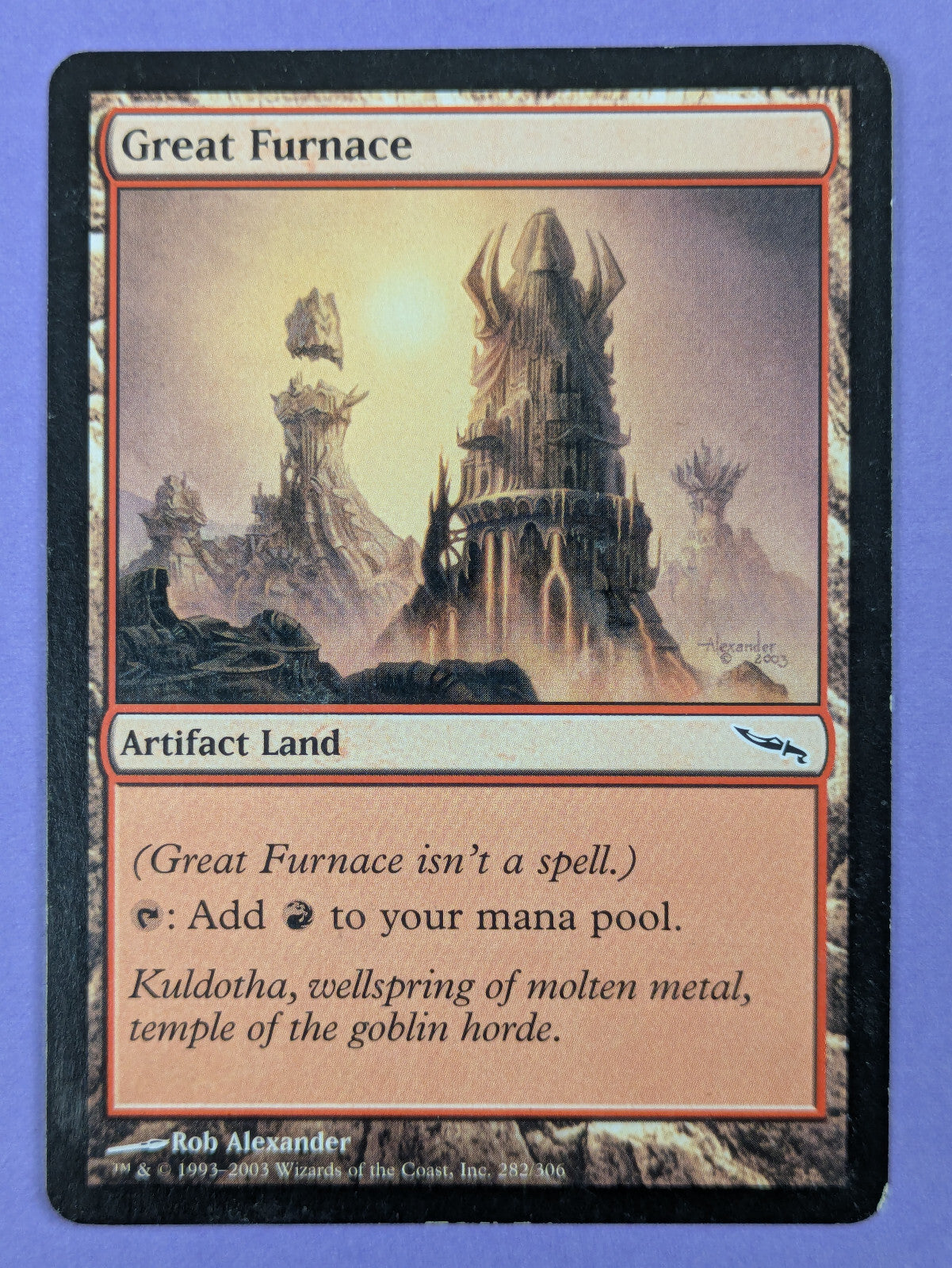 MTG Magic The Gathering: Mirrodin: Great Furnace #282/306 Common - LP