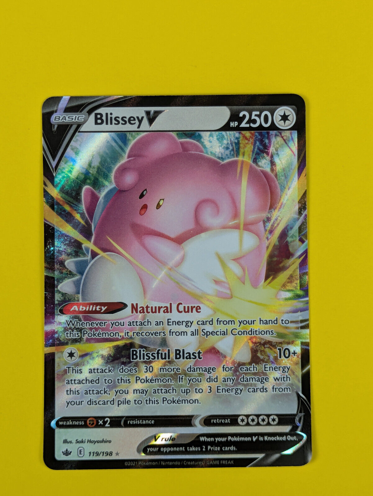 Blissey V - 119/198 - Ultra Rare Chilling Reign - Pokemon Card - NM