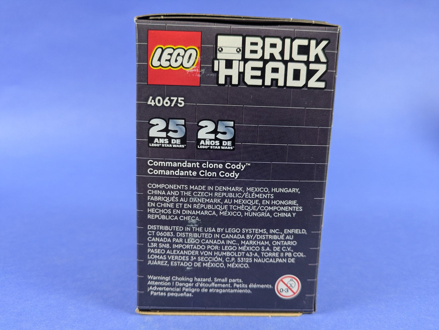 Lego BrickHeadz: Star Wars: Clone Commander Cody Set 40675 BRAND NEW