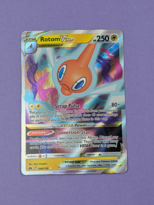 Rotom VSTAR - 046/159 - Ultra Rare Sword & Shield- Pokemon Card - NM