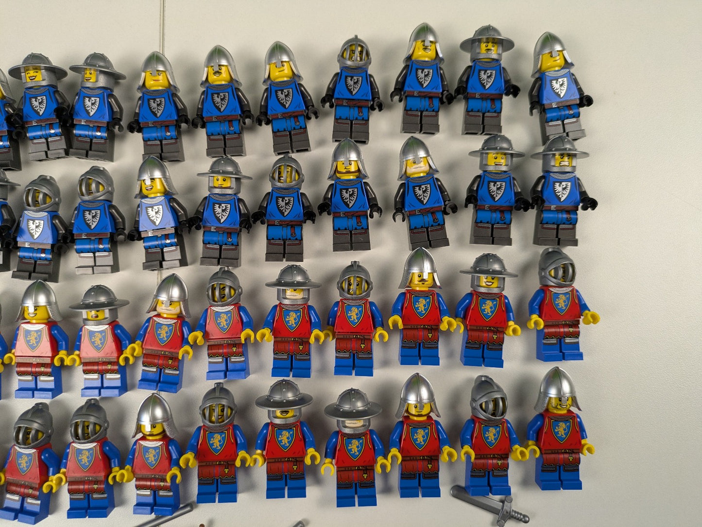 Lego Castle: 30 Black Falcons vs 30 Lion Knights Army Pack 60 Minifigures Total!