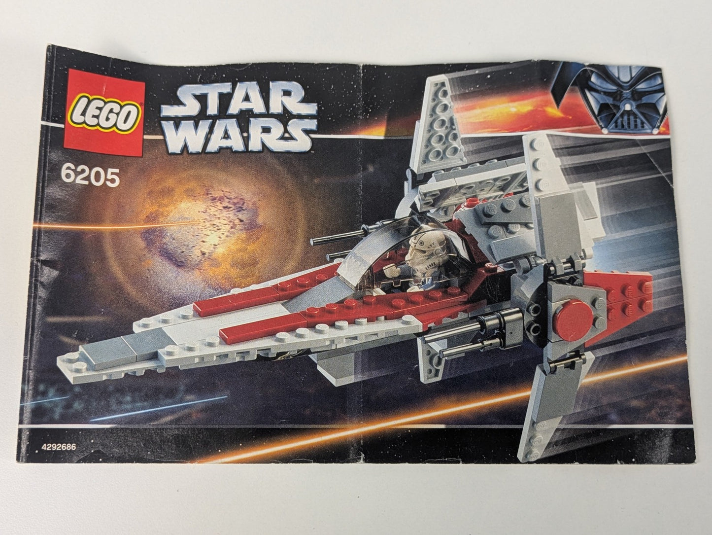 Lego Star Wars: Episode 3: V-wing Fighter Set 6205 - Complete Set