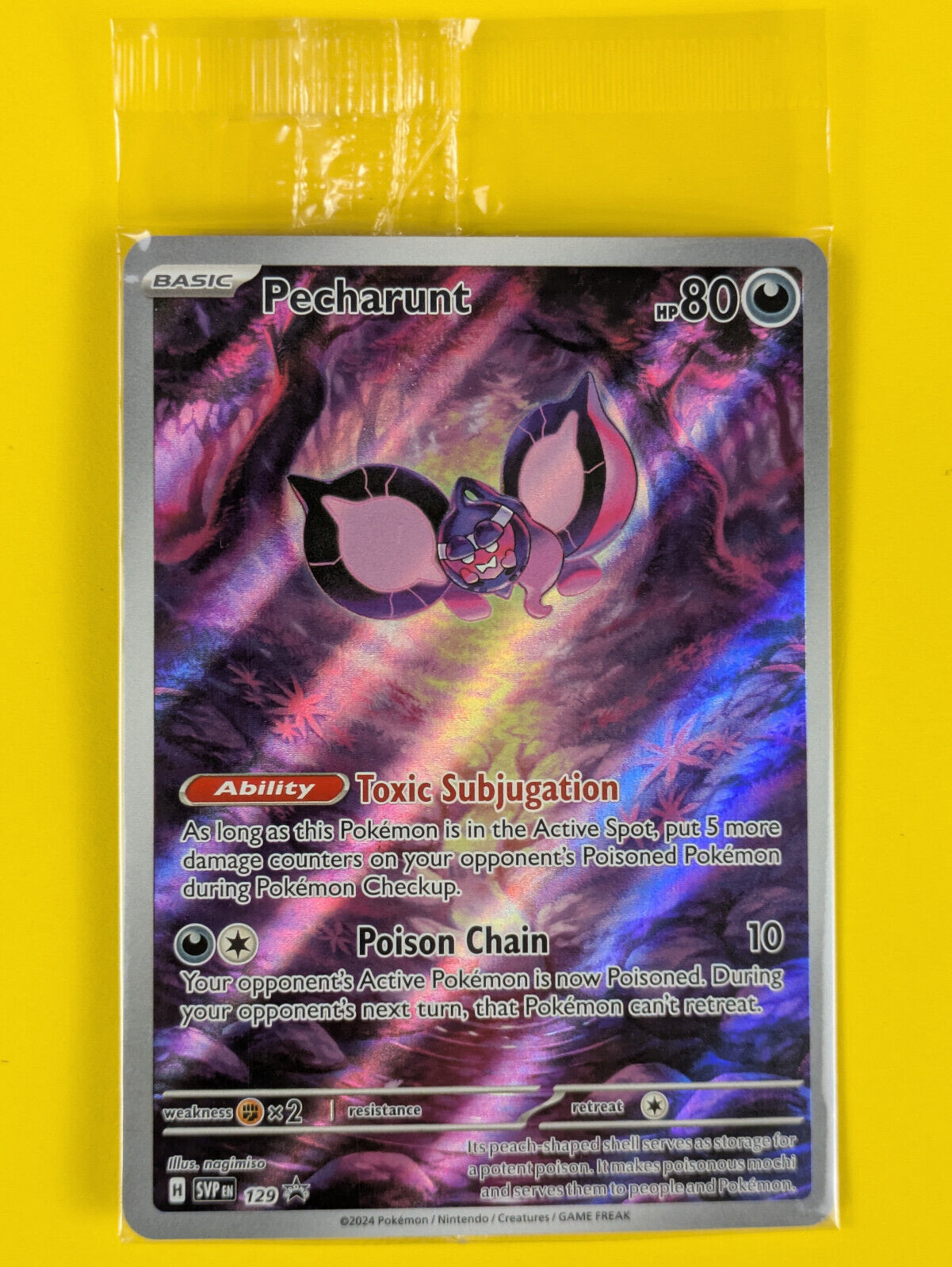 Pecharunt - SVP129 - Illustration Rare Promo Scarlet & Violet - Pokemon - NM